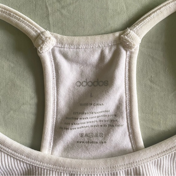 Crop Tops, Beige White Black, Tank Top, Racerback, Ribbed, Stretchy, Scoop Neck - Picture 13 of 16